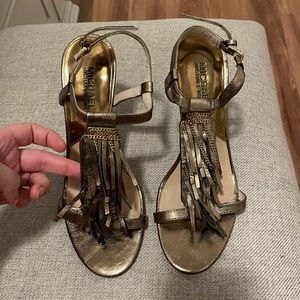 Michael kors Vienna sandal heels in bronze